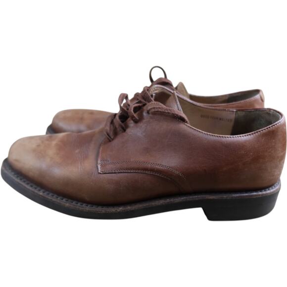 Polo Ralph Lauren Men's Derby Brown Leather Dress Shoes 11.5D W9 - Picture 1 of 9